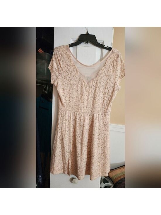 Charlotte Russe Dresses & Skirts - LACE Light Pink Charlotte Russe Mini Dress